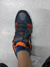 悍途透气登山鞋低帮防滑耐磨爬山鞋四季网面新款舒适减震户外徒步鞋 深灰/桔色609-男 38 实拍图
