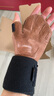 伊登牛皮健身手套半指防滑单杠护掌男防起茧引体向上撸铁半掌指套 【升级护腕款】深棕色 L码（手掌宽度9-10.5cm） 实拍图