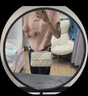 CinvaiKrose【阿Sa蔡卓妍同款】官网包包女包2025新款斜挎包单肩包菱格链条包 米白【礼盒款】生日礼物送女友 实拍图