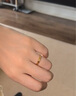 周大生黄金戒指足金5G极光金时尚订婚指环素圈圣诞礼物送女友 09号-2.10g 实拍图