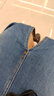 Levi's李维斯夏季女士直筒开衩显高水洗美式休闲蓝色牛仔半裙通勤百搭 蓝色 L (27) 实拍图