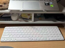 雷柏（Rapoo）E9300G升级款 99键无线/蓝牙多模键盘 刀锋超薄紧凑便携无线键盘 电脑笔记本商务办公键盘 白色 实拍图