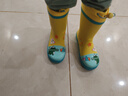 lemonkid儿童雨鞋高筒女童男孩防水防滑橡胶雨靴学生水鞋 黄色异次元 30 实拍图