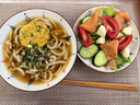 圃美多时蔬天妇罗乌冬汤面2人份 486g  早餐午餐速食面条 实拍图
