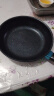【亏本清仓】韩式麦饭石色不粘锅平底锅铁锅电磁炉不带盖 黑色小煎锅 16cm 实拍图