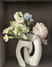 京东鲜花 陶瓷花瓶创意异形交叉轻奢客厅餐桌干花束鲜花高端家居装饰摆件 实拍图