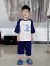 巴帝巴帝童装2026新款儿童短袖家居服套装中袖中裤空调服宝宝夏装纯棉睡衣 实拍图