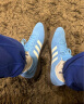 adidas T头鞋 VL COURT复古板鞋德训鞋男女阿迪达斯轻运动   蓝色/亮白/树脂黄   42 实拍图