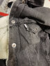 Levi's【情侣同款】李维斯银标系列24春夏男士牛仔夹克仿羊羔绒 烟灰色 XL 实拍图