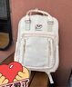 第九城双肩包中学生大学生书包大容量旅行包休闲男女生背包通勤包海盐白 实拍图