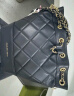 CHARLES&KEITH绗缝菱格链条水桶包双肩包包女包女友生日礼物CK2-10701506 Black黑色 M 实拍图