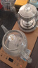 茶皇子（CHAHUANGZI）全自动上水电茶炉玻璃电热烧水壶喷淋式煮茶器茶台嵌入式2025新款电热水壶泡茶专用烧水煮茶一体机 1L 香槟金（三壶款）37×20cm 实拍图