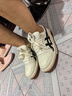 亚瑟士ASICS男鞋女鞋运动休闲鞋复古百搭板鞋 COURT MZ 米白色/黑色 37.5 实拍图