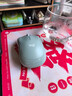 罗技（Logitech）M221 轻音鼠标 无线鼠标 办公鼠标 对称鼠标 带无线微型接收器 薄荷绿 实拍图