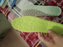 吸汗透气鞋垫军训防臭软弹净味运动除臭男士久站不累减震超软透气 超软运动鞋垫-绿底灰【1双装】 43-44 实拍图