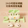 迪士尼（DISNEY）2025最新款真无线夹耳式蓝牙耳机骨传导概念开放式运动降噪游戏儿童超长续航 QS-T10【米色麋鹿】 实拍图