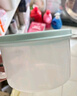 特百惠（Tupperware）微波460ml可加热水晶汤碗水果碗学生上班族便携饭盒蓝色送便携袋 实拍图