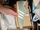 adidas T头鞋 VL COURT复古板鞋德训鞋男女阿迪达斯轻运动   蓝色/亮白/树脂黄(推荐女生选小半码)   36.5 实拍图
