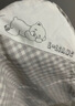 良良（liangliang） 婴儿枕套四季通用宝宝苎麻枕套幼儿园儿童吸汗学生枕套柔软舒适 2-6岁 小灰熊 天丝麻枕套47*28cm 实拍图