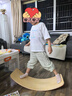 木丸子平衡板儿童跷跷板室内宝宝感统训练弯曲板实木玩具礼物儿童节礼物 实拍图