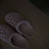 卡骆驰crocs洞洞鞋贝雅卡骆班轻便耐磨一脚蹬休闲鞋|205089 冬日白/彩色-1LI 36 /37(220mm) 实拍图