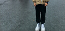 安踏儿童裤子男童运动裤25年春夏季女童休闲裤弹弹裤轻薄透气速干裤 【夏梭织弹弹裤】基础黑7501-1 175 cm cm 实拍图