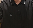 杰克·琼斯（JACK&JONES）25年polo衫男夏季无忧搭撞色罗纹翻领商务刺绣logo男士短袖POLO衫 黑色E40 XL 实拍图