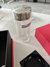希诺抗菌玻璃杯双层透明水杯男高档泡茶杯子XN-1927珠光本色 410mL 实拍图