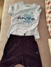 安踏儿童装运动套装男童短袖T恤短裤两件套2025夏套装A52527720 实拍图