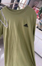 adidas情侣休闲纯棉上衣圆领短袖T恤男女夏季阿迪达斯官方轻运动 魔幻黄绿   2XL 实拍图