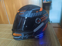 LS2摩托车头盔男女全盔四季赛车防雾3C跑盔卡丁车四季安全帽FF358 哑黑红水晶(赠防雾贴+头套) XXL(建议59-60头围） 实拍图