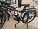 EG7山地自行车成人学生变速越野单车双减震赛车26寸青少年男女 三刀【升级减震 超强承重】黑红 26寸24速【适合：160-180CM】 实拍图