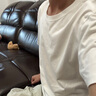 布先生春夏季短袖T恤男士纯棉小白T纯色内搭打底衫 白色 S(165) 实拍图