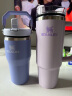 STANLEY拎拎杯吸管杯水杯保温杯大容量办公不锈钢杯子591ML-绣球花蓝 实拍图