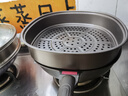 OOU炒锅蒸锅平底锅少油烟家用炒菜煎锅易清洗燃气电磁炉通用钛轻锅 【牛奶粉丝专属】炒锅+蒸笼 32cm 实拍图