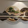 YIJLJ背有靠山客厅装饰画山水LED灯画新中式沙发背景墙挂画迎客松壁画 背有靠山 120*40 无灯款（不带LED灯） 晶瓷水晶面+精雕工艺 实拍图