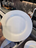 瓷侠客纯白色骨瓷西餐盘碟子超大盘子酒店用品餐具摆台圆平盘 9英寸平盘摆台/西点（六个装） 实拍图