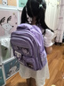 迪士尼（Disney）儿童书包女孩小学生女生新款大容量护脊减负库洛米美乐蒂火影 小号紫【高品质 库洛米】 书包+卡片 实拍图