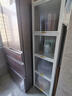 帅仕（shuaishi）厨房用具置物架落地餐边橱柜冰箱夹缝收纳碗柜微波炉烤箱储物柜子 白【整柜加高】5层45长42深-加深款 实拍图
