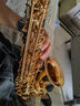美音天使 降E调中音萨克斯乐器风管成人初学者专业演奏考级款大咖推荐 M21金色|升级双筋+双笛头|+教学 实拍图