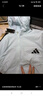 adidas拒水防泼凉感防晒UPF50+连帽防晒衣皮肤衣男女阿迪达斯 亚麻绿   M 实拍图