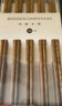 美厨（maxcook）筷子木筷 分色筷天然家用鸡翅木筷子 筷子金福圆筷5双MCK8562 实拍图