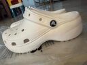 卡骆驰crocs经典云朵老爹鞋洞洞鞋时尚百搭女鞋拖鞋一脚蹬|206750 骨白色-2Y2(含智必星) 38 (240mm) 实拍图