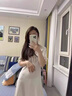依曼安睡衣女夏季冰丝性感薄款短袖睡裙带胸垫V领气质蕾丝女士家居服 351 粉色（无胸垫） L 【95-110斤】 实拍图