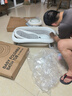 iuu婴儿洗澡盆 可折叠宝宝浴盆大号 洗澡神器躺托浴架新生儿童用品 【北欧灰】+浴架+浴网+脸盆*3 材质：FAD食品级材质检测认证 实拍图