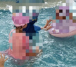 佑游儿童泳镜泳帽防水防雾大框男女游泳馆泳镜泳帽六件套6936樱花甜粉 实拍图