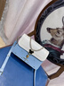 CAMILA KSENIA轻奢包包女款单肩包女士斜挎包生日新年情人节礼物送女友老婆女生 蓝配白-礼盒装新年情人节生日礼物送女友老婆女生礼物 实拍图