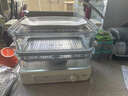大宇（DAEWOO）【玻璃通透0塑料】多功能电蒸锅炖蒸煮一体 食品级玻璃 家用多层大容量蒸汽锅 不锈钢盘 预约 S22 实拍图