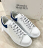 亚历山大麦昆（Alexander McQueen）厚底运动鞋男牛皮小白鞋礼物553680WIEF1蓝尾 42父亲节七夕 实拍图
