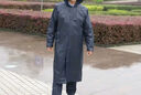 雨航（YUHANG）骑行雨衣雨披单人男女成人电瓶电动自行车防暴雨 藏青色 实拍图